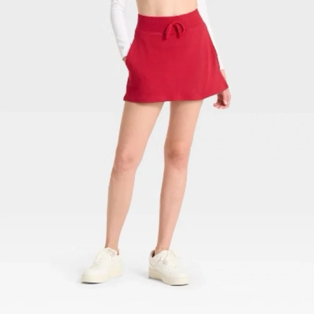 Wild Fable Women’s Ruby Red Skort with Drawstring Waist Size XXL